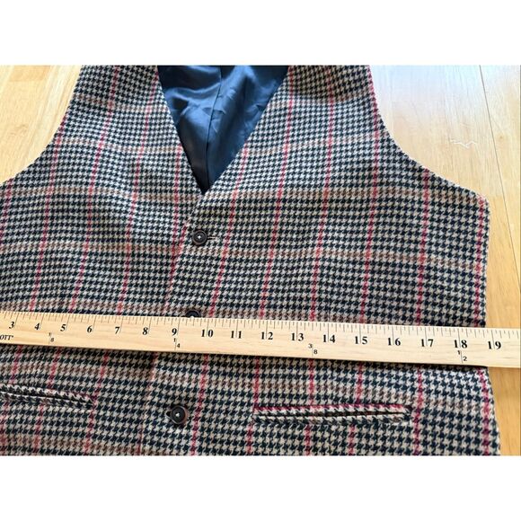 Zara Men’s Houndstooth Check Vest – Italian Fabric, Size L) - Picture 7 of 10